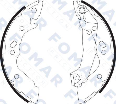 FOMAR Friction FO 9073 - Комплект спирачна челюст vvparts.bg