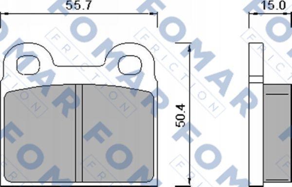 FOMAR Friction FO 450281 - Комплект спирачно феродо, дискови спирачки vvparts.bg