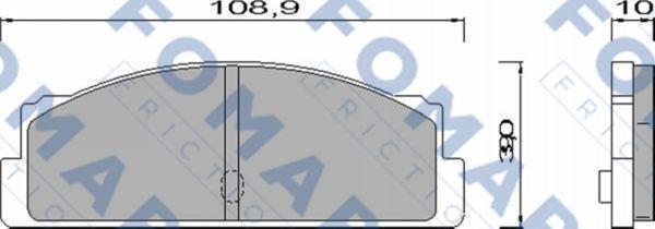 FOMAR Friction FO 451585 - Комплект спирачно феродо, дискови спирачки vvparts.bg