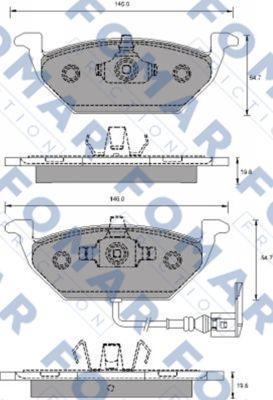 FOMAR Friction FO 687781 - Комплект спирачно феродо, дискови спирачки vvparts.bg