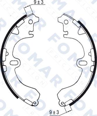 FOMAR Friction FO 0556 - Комплект спирачна челюст vvparts.bg