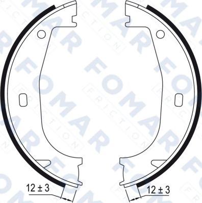 FOMAR Friction FO 0626 - Комплект спирачна челюст vvparts.bg