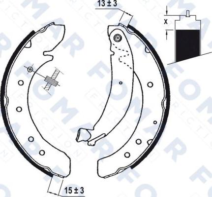 FOMAR Friction FO 0620 - Комплект спирачна челюст vvparts.bg