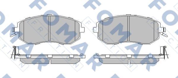 FOMAR Friction FO 217183 - Комплект спирачно феродо, дискови спирачки vvparts.bg