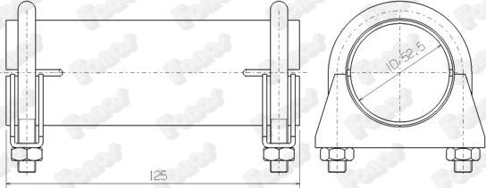 Fonos 86052 - Тръбна връзка, изпускателна система vvparts.bg