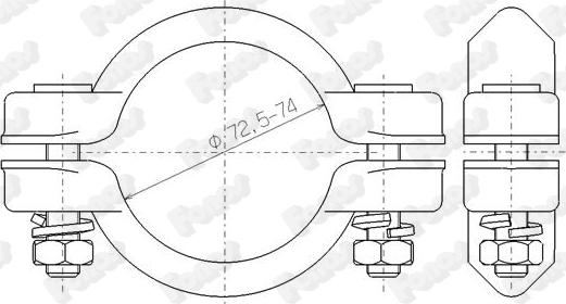 Fonos 86170 - Тръбна връзка, изпускателна система vvparts.bg