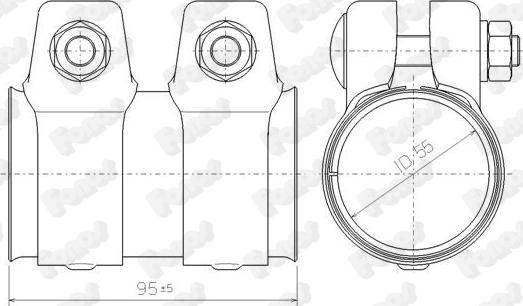 Fonos 80250 - Тръбна връзка, изпускателна система vvparts.bg