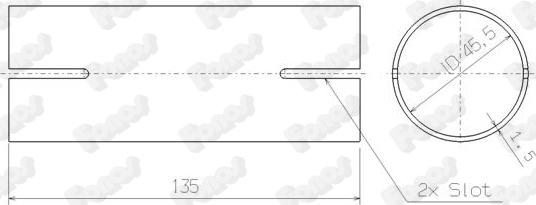 Fonos 82463 - Тръбна връзка, изпускателна система vvparts.bg