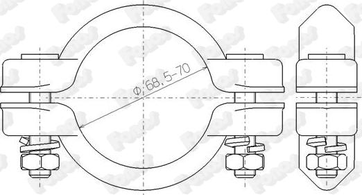 Fonos 82516 - Тръбна връзка, изпускателна система vvparts.bg