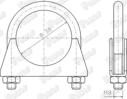 Fonos 82305 - Тръбна връзка, изпускателна система vvparts.bg