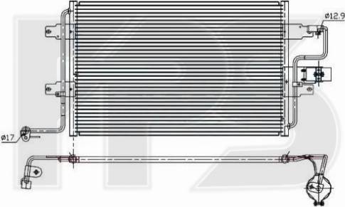 FPS 74 K353 - Кондензатор, климатизация vvparts.bg