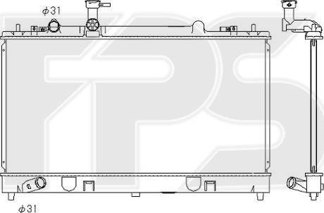 FPS FP 44 A636 - Радиатор, охлаждане на двигателя vvparts.bg