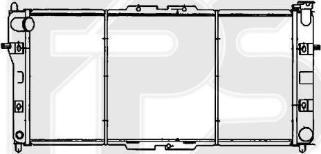 FPS FP 44 A633-X - Радиатор, охлаждане на двигателя vvparts.bg