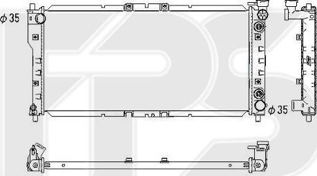 FPS FP 44 A632-X - Радиатор, охлаждане на двигателя vvparts.bg