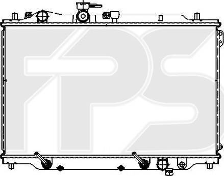 FPS FP 44 A1070 - Радиатор, охлаждане на двигателя vvparts.bg