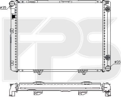 FPS FP 46 A994-X - Радиатор, охлаждане на двигателя vvparts.bg