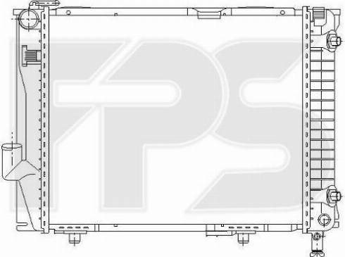 FPS FP 46 A983 - Радиатор, охлаждане на двигателя vvparts.bg