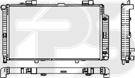 FPS FP 46 A1000-X - Радиатор, охлаждане на двигателя vvparts.bg