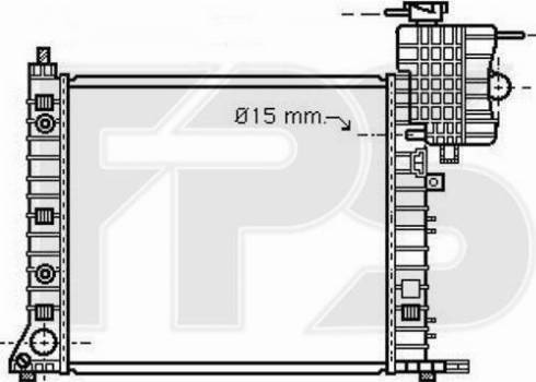 FPS FP 46 A1010-X - Радиатор, охлаждане на двигателя vvparts.bg