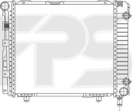 FPS FP 46 A208 - Радиатор, охлаждане на двигателя vvparts.bg