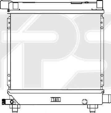 FPS FP 46 A216 - Радиатор, охлаждане на двигателя vvparts.bg