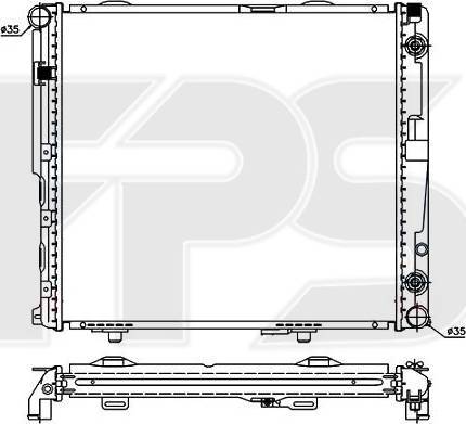 FPS FP 46 A213 - Радиатор, охлаждане на двигателя vvparts.bg