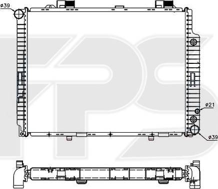 FPS FP 46 A236 - Радиатор, охлаждане на двигателя vvparts.bg