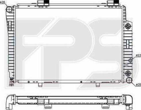 FPS FP 46 A226 - Радиатор, охлаждане на двигателя vvparts.bg