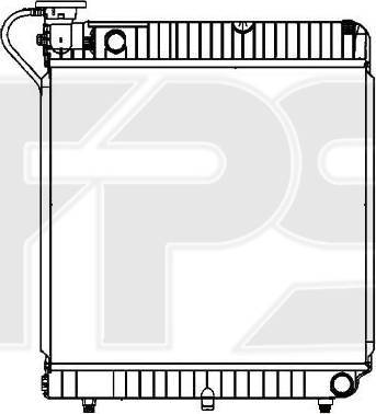 FPS FP 46 A743 - Радиатор, охлаждане на двигателя vvparts.bg