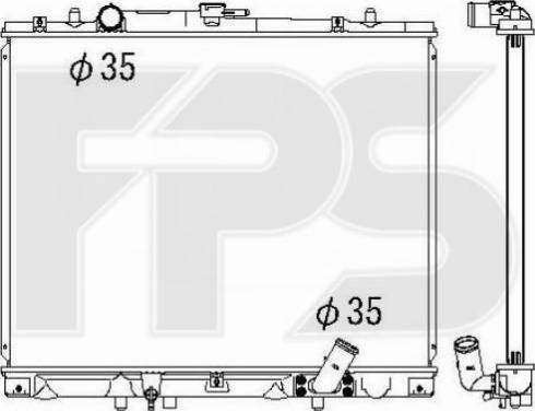 FPS FP 48 A1356-X - Радиатор, охлаждане на двигателя vvparts.bg