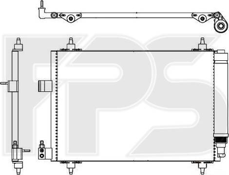 FPS FP 54 K461 - Кондензатор, климатизация vvparts.bg