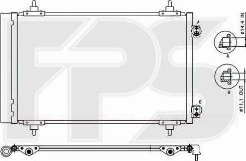 FPS FP 54 K239 - Кондензатор, климатизация vvparts.bg