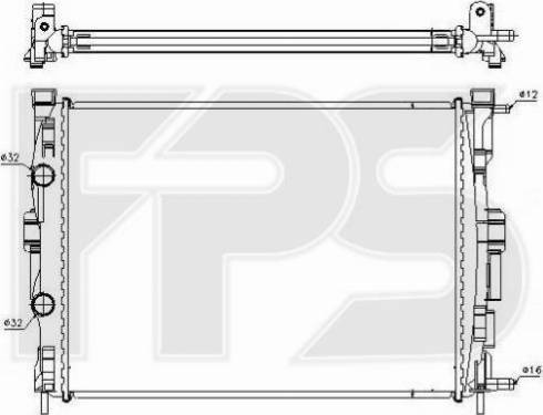 FPS FP 56 A401 - Радиатор, охлаждане на двигателя vvparts.bg