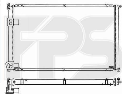 FPS FP 56 A1143-X - Радиатор, охлаждане на двигателя vvparts.bg