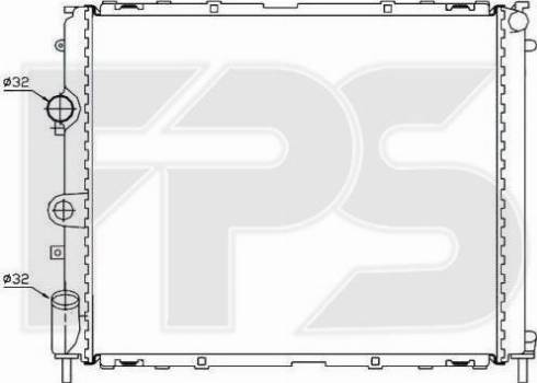 FPS FP 56 A394 - Радиатор, охлаждане на двигателя vvparts.bg