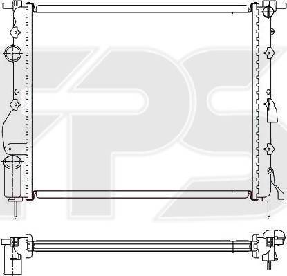 FPS FP 56 A370-X - Радиатор, охлаждане на двигателя vvparts.bg