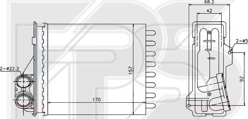 FPS FP 56 N83 - Топлообменник, отопление на вътрешното пространство vvparts.bg