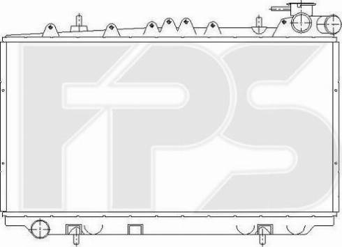 FPS FP 50 A596 - Радиатор, охлаждане на двигателя vvparts.bg