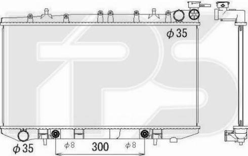 FPS FP 50 A609 - Радиатор, охлаждане на двигателя vvparts.bg