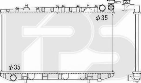 FPS FP 50 A1067 - Радиатор, охлаждане на двигателя vvparts.bg