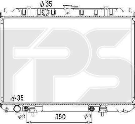 FPS FP 50 A1341 - Радиатор, охлаждане на двигателя vvparts.bg