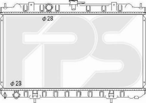 FPS FP 50 A1332 - Радиатор, охлаждане на двигателя vvparts.bg