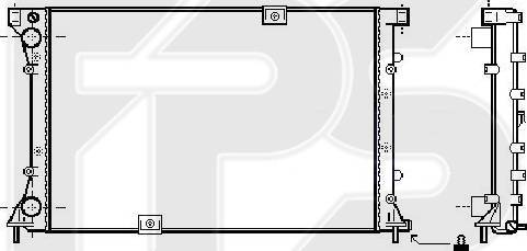 FPS FP 52 A91-X - Радиатор, охлаждане на двигателя vvparts.bg