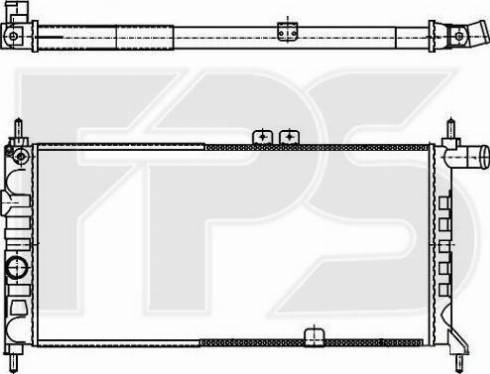 FPS FP 52 A1083-X - Радиатор, охлаждане на двигателя vvparts.bg