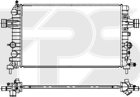 FPS FP 52 A305-P - Радиатор, охлаждане на двигателя vvparts.bg