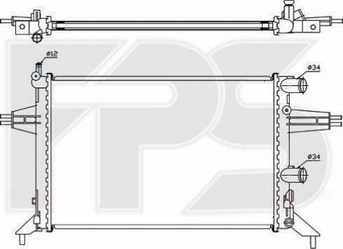 FPS FP 52 A301 - Радиатор, охлаждане на двигателя vvparts.bg