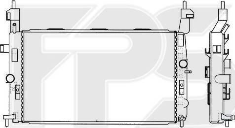 FPS FP 52 A311-X - Радиатор, охлаждане на двигателя vvparts.bg