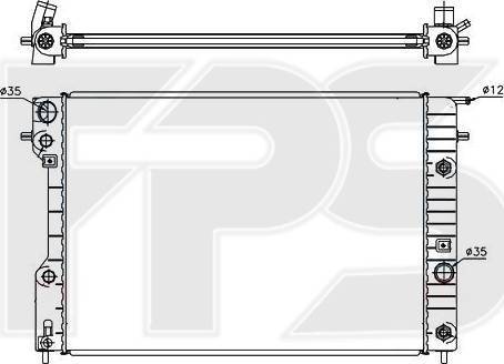 FPS FP 52 A318-P - Радиатор, охлаждане на двигателя vvparts.bg