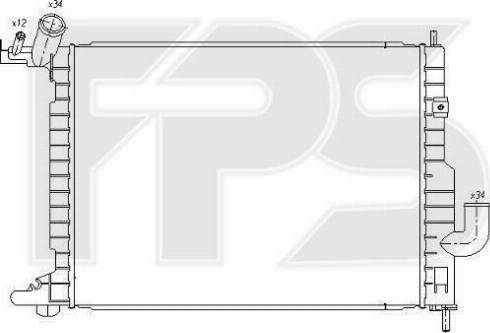 FPS FP 52 A297 - Радиатор, охлаждане на двигателя vvparts.bg