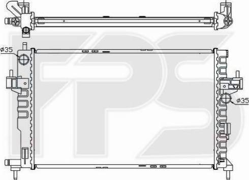 FPS FP 52 A264 - Радиатор, охлаждане на двигателя vvparts.bg